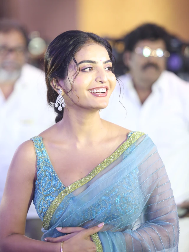 Ananya Nagalla Shows her Beauty in Saree at Srikakulam Sherlockholmes Promotions
