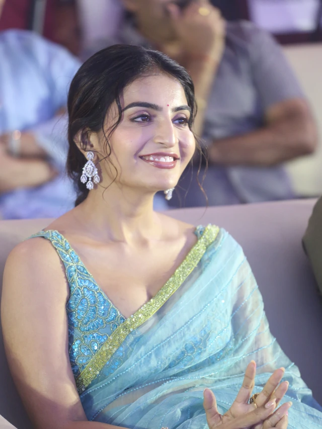 Ananya Nagalla Shows her Beauty in Saree at Srikakulam Sherlockholmes Promotions