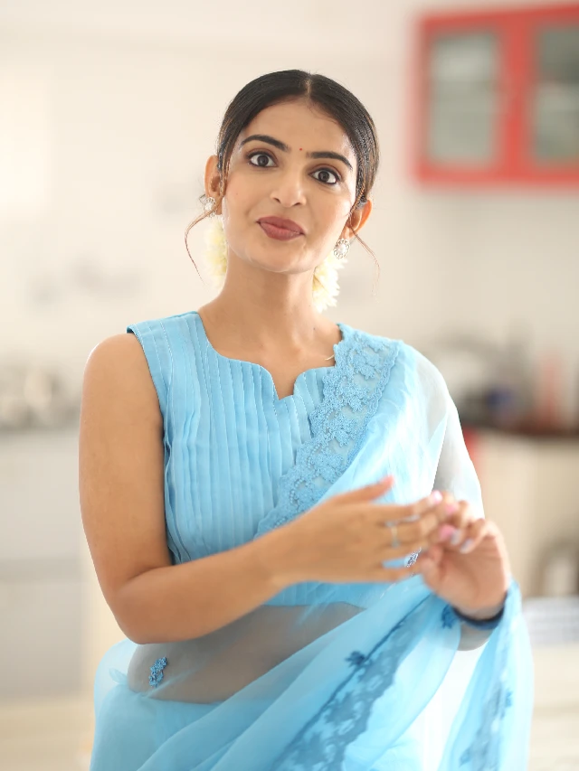 Ananya Nagalla Shows her Beauty in Saree at Srikakulam Sherlockholmes Promotions