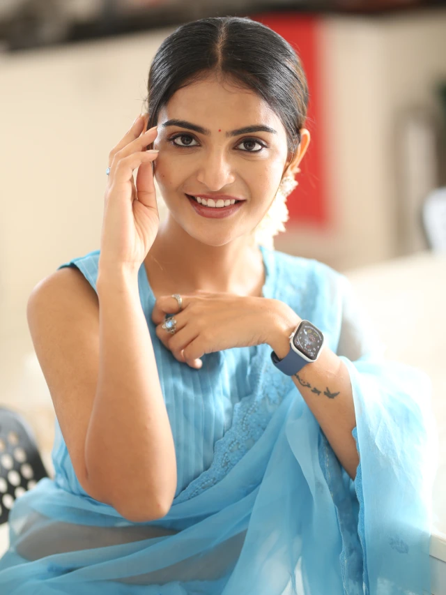 Ananya Nagalla Shows her Beauty in Saree at Srikakulam Sherlockholmes Promotions