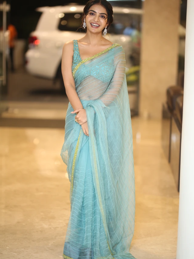 Ananya Nagalla Shows her Beauty in Saree at Srikakulam Sherlockholmes Promotions