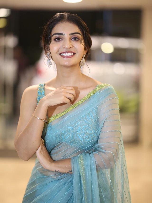 Ananya Nagalla Shows her Beauty in Saree at Srikakulam Sherlockholmes Promotions