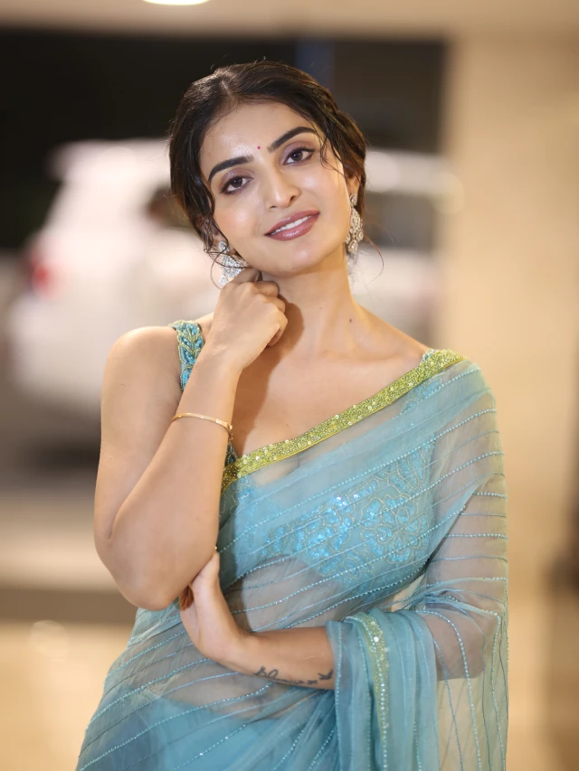Ananya Nagalla Shows her Beauty in Saree at Srikakulam Sherlockholmes Promotions
