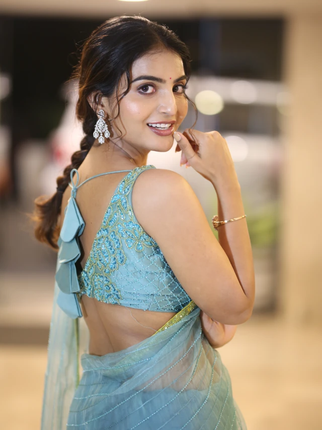 Ananya Nagalla Shows her Beauty in Saree at Srikakulam Sherlockholmes Promotions