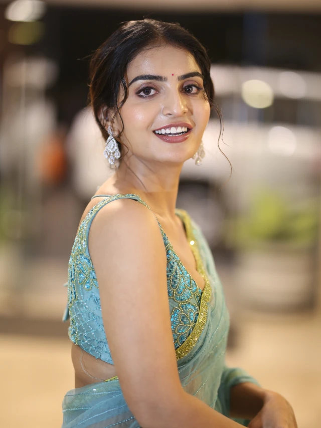 Ananya Nagalla Shows her Beauty in Saree at Srikakulam Sherlockholmes Promotions