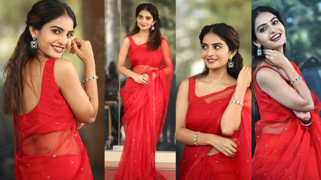Ananya Nagalla : ఎరుపు చీరలో అనన్య నాగళ్ళ మెరుపులు.. ఎంత క్యూట్ గా ఉందో చూశారా?
