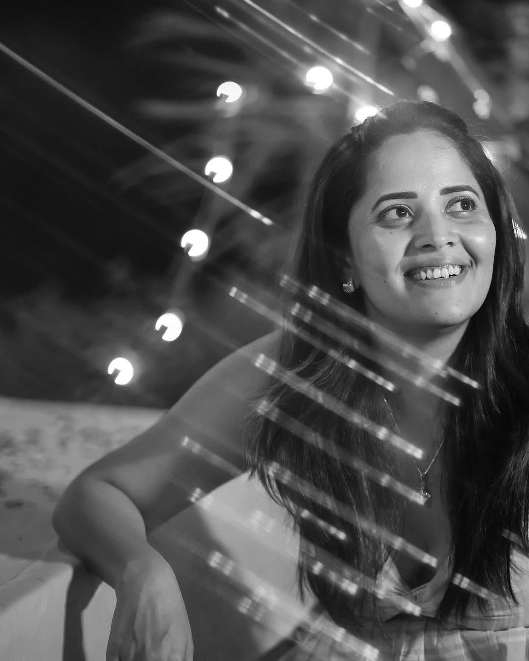 Anasuya Bharadwaj Shines in Night Lights