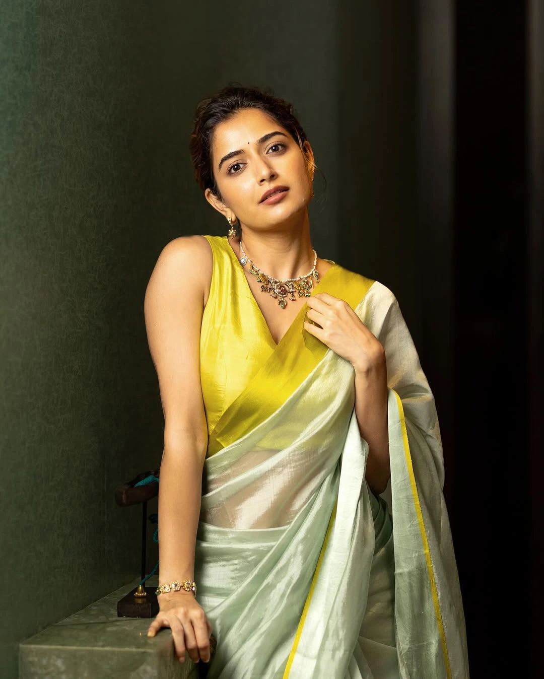 Ashika Ranganath Stunning Looks in Saree
