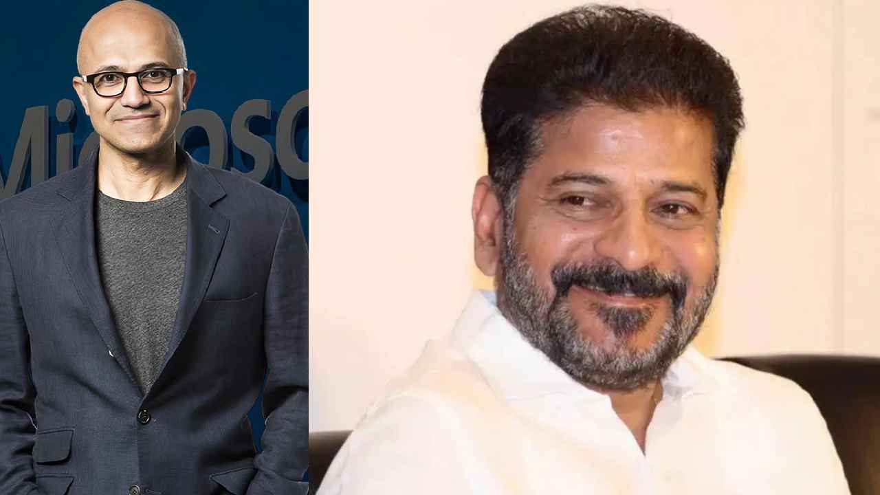 Cm Revanth Meets Microsoft CEO Satya Nadella