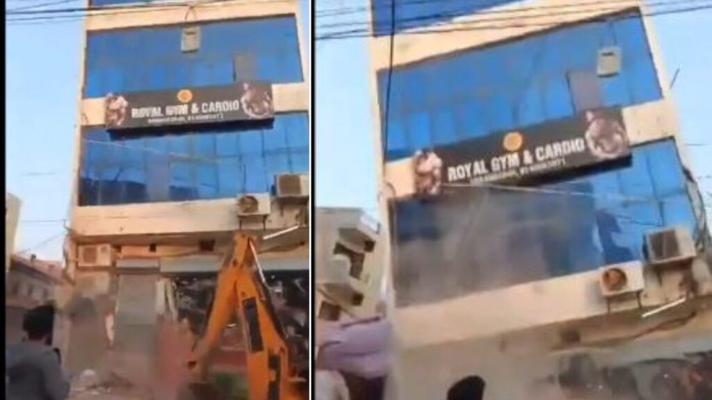 Viral Video, Mohali Building Collapsed,