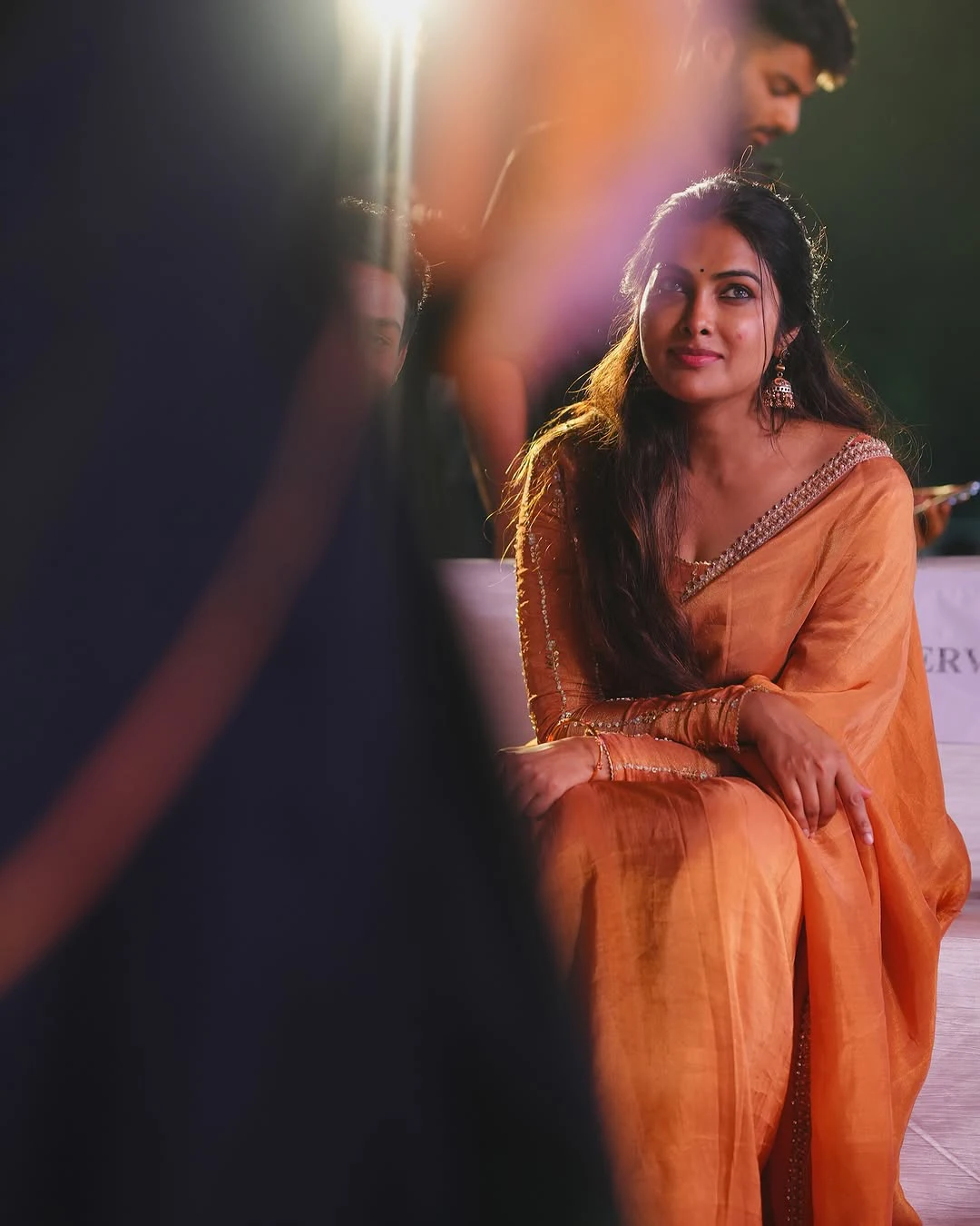 Actress Divi Cute Looks in Saree