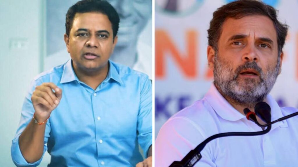 KTR letter to Rahul Gandhi