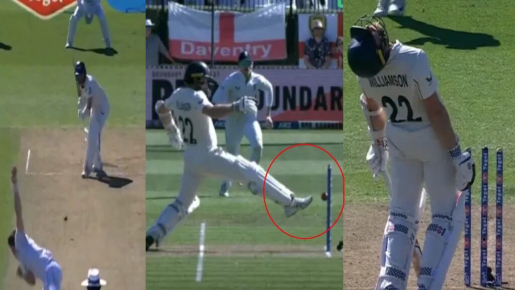 Kane Williamson bizarre dismissal in Hamilton test