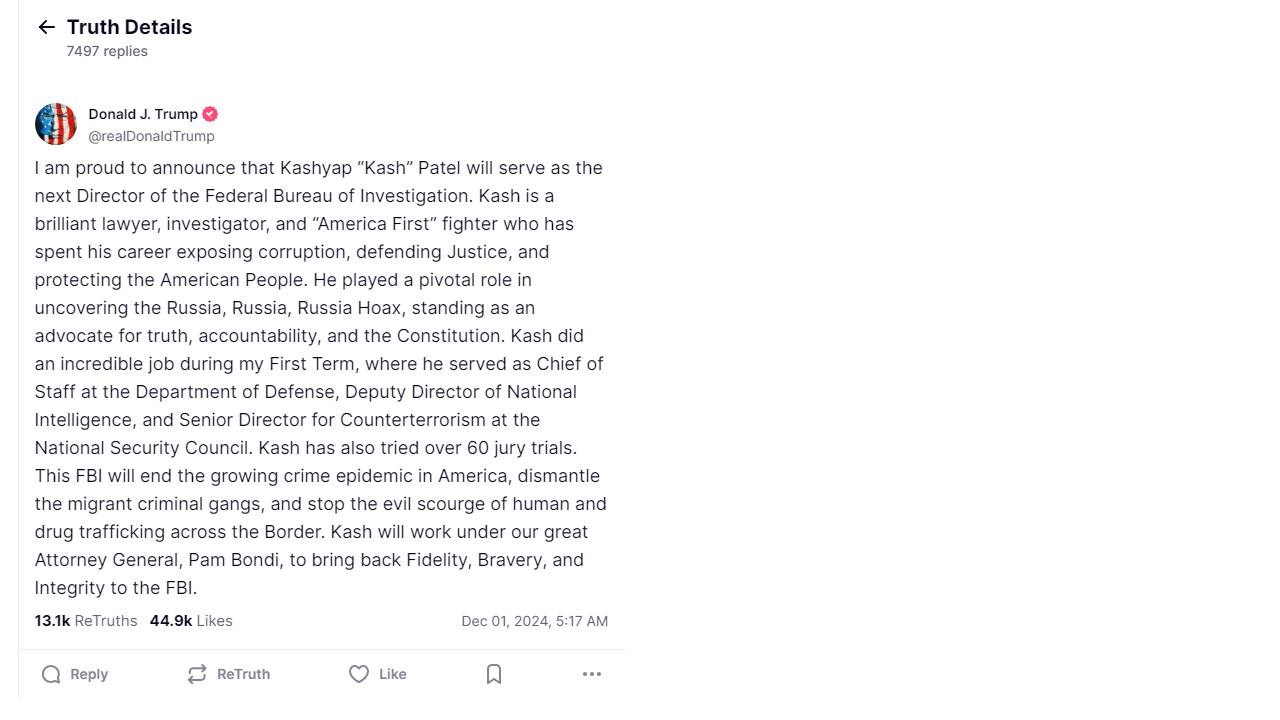 Kashyap patel