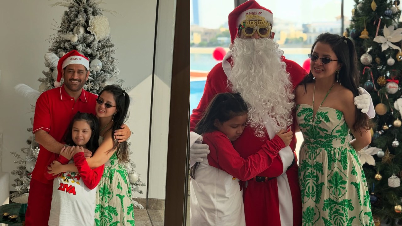 MS Dhoni : ఫ్యామిలీ కోసం ధోని క్రిస్మస్ తాతలా మారి.. ఎంఎస్ ధోని క్రిస్మస్ సెలబ్రేషన్స్ ఫొటోలు చూశారా?