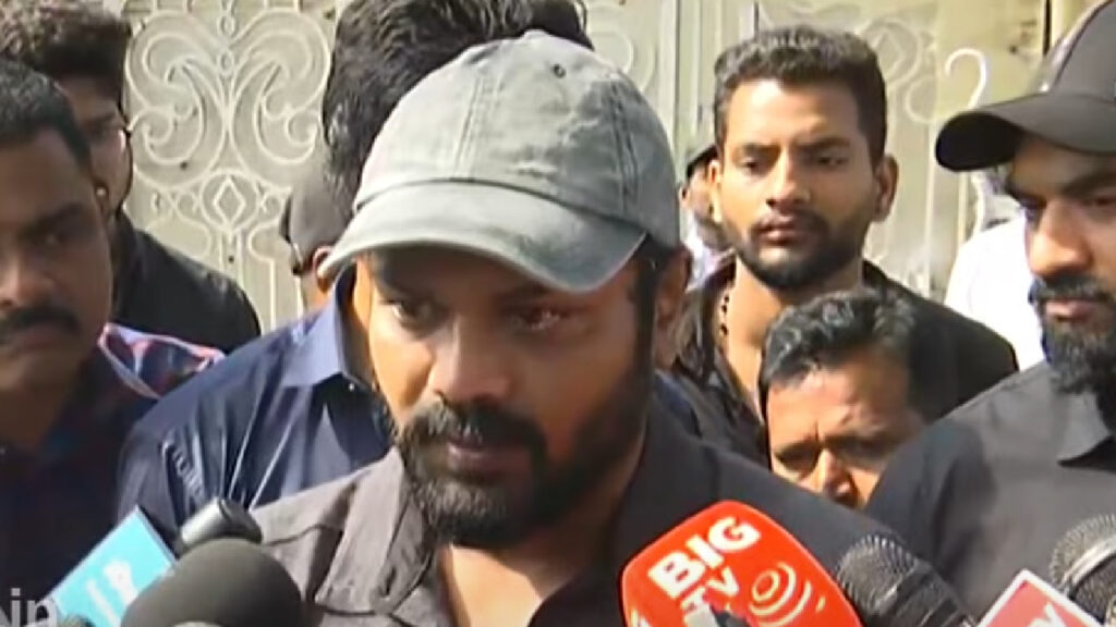 Hero Manchu Manoj was deeply emotional about manchu family dispute