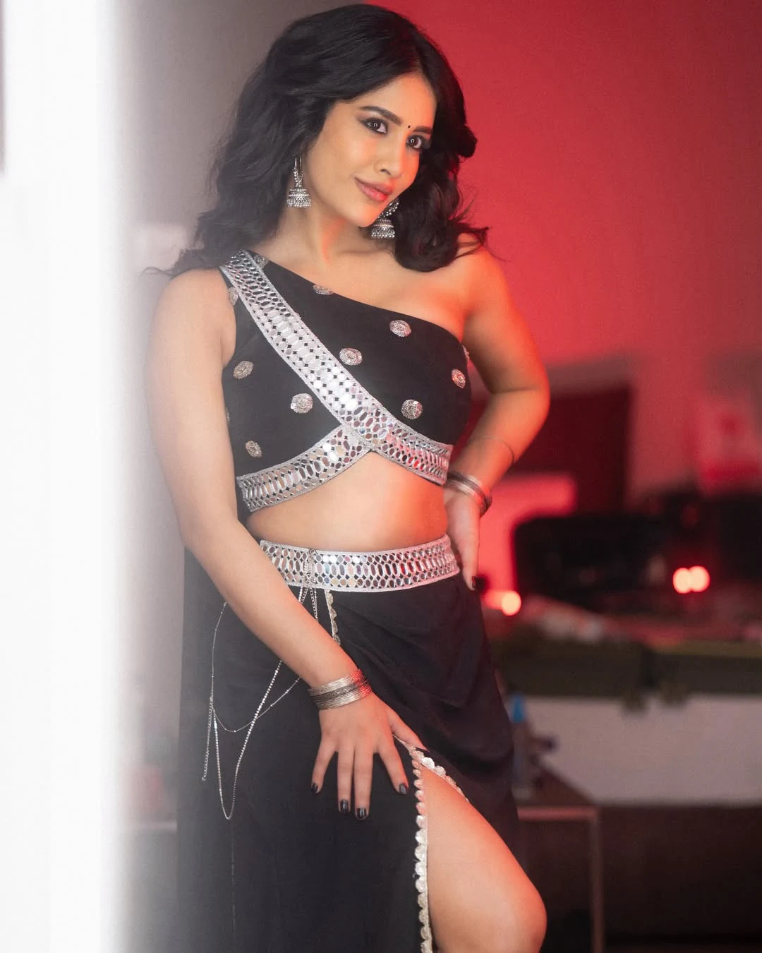 Nabha Natesh Shows her Beauty in Black Dress