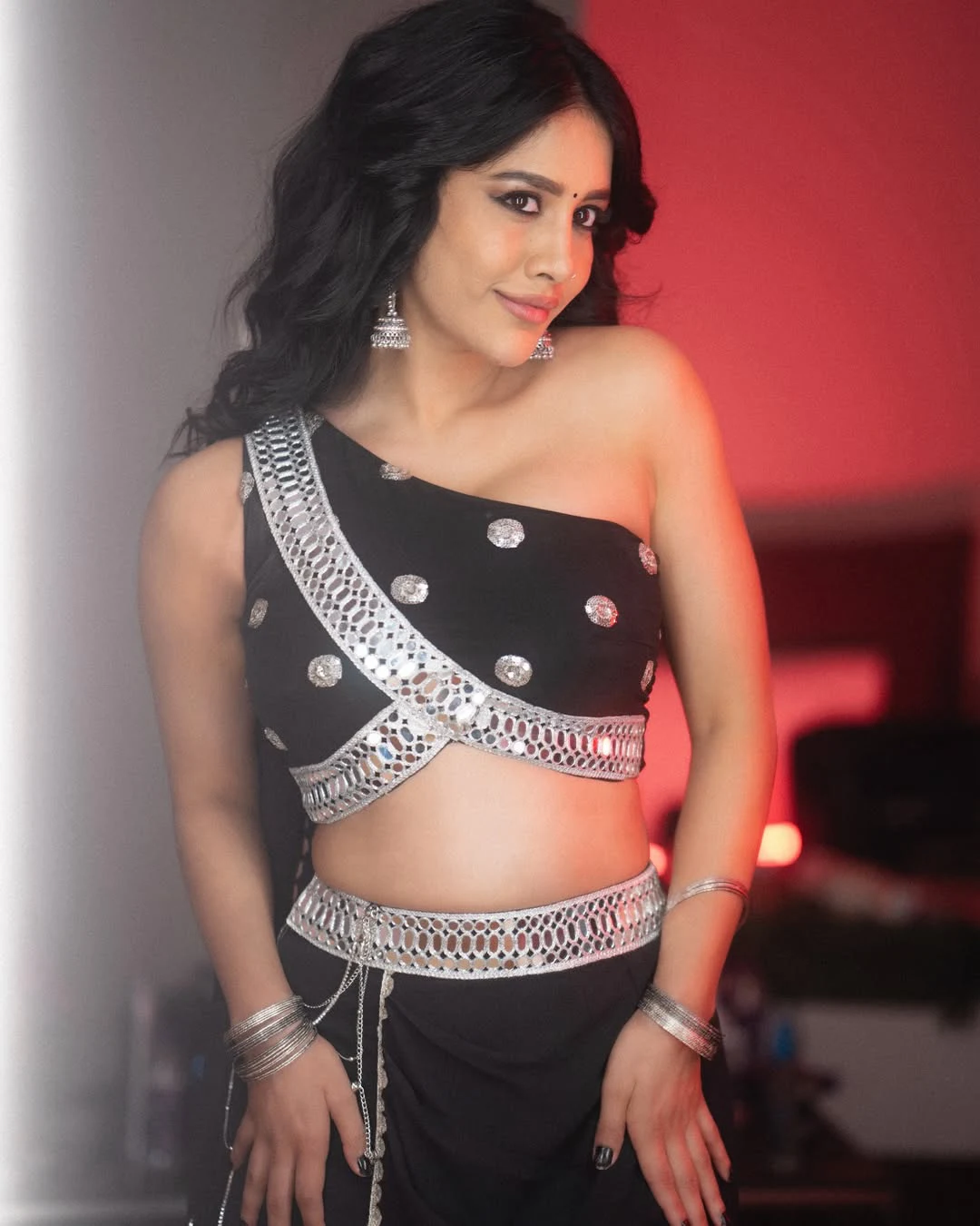 Nabha Natesh Shows her Beauty in Black Dress