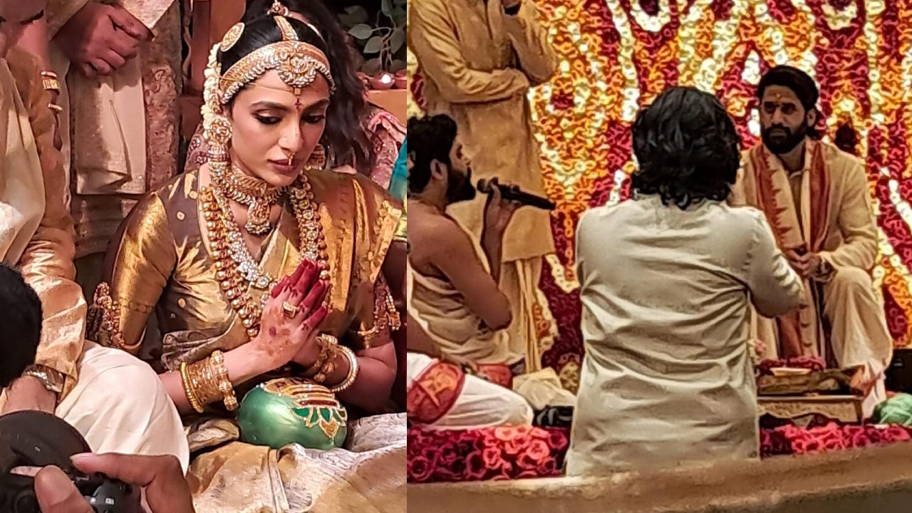 Naga Chaitanya- Sobhita Dhulipala : ఘనంగా హీరో నాగచైతన్య-శోభితల వివాహం.. Naga Chaitanya- Sobhita Dhulipala : ఘనంగా హీరో నాగచైతన్య-శోభితల వివాహం..