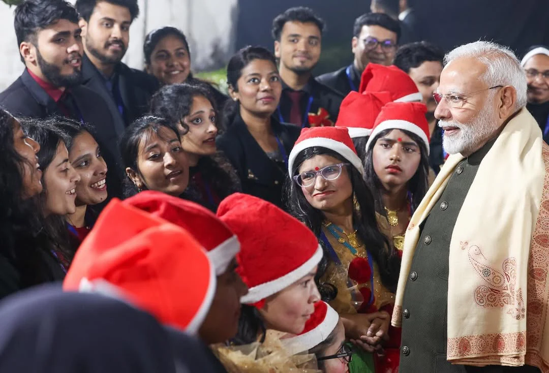 Narendra Modi Christmas Celebrations at Catholic Bishops Conference of India