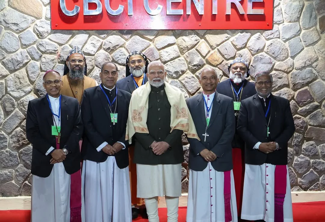 Narendra Modi Christmas Celebrations at Catholic Bishops Conference of India