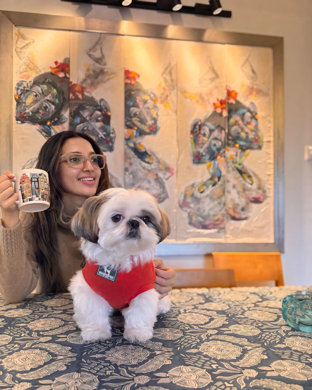 Neha Shetty Cute Photos with Pet Dog
