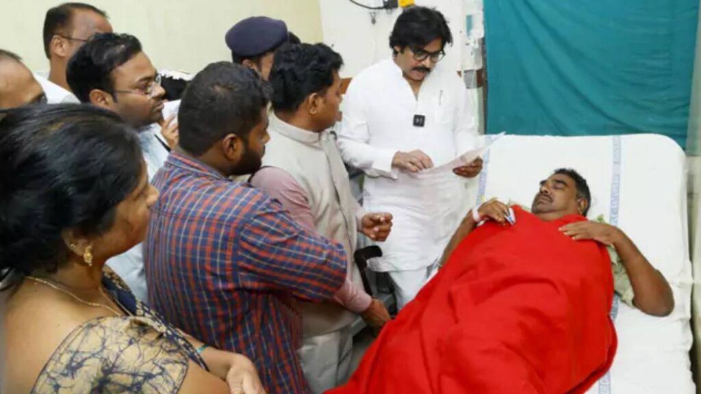 Pawan Kalyan visited Galiveedu MPDO Jawahar Babu