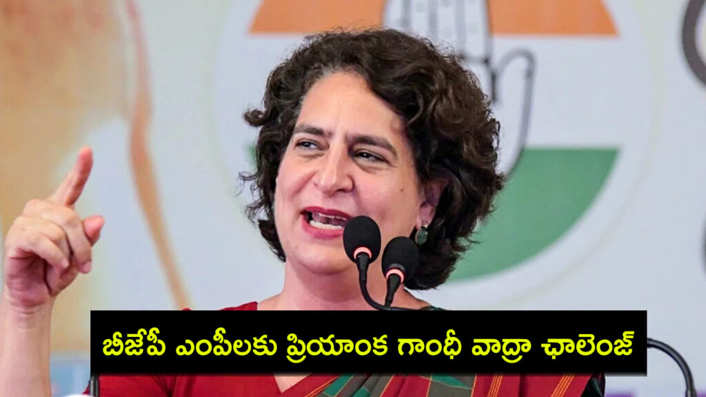Priyanka Gandhi lashes out at BJP MPs