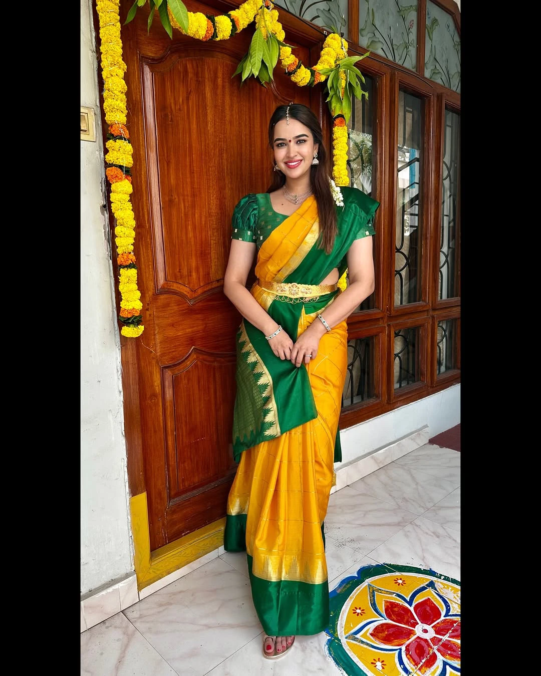 Pujita Ponnada Traditional Looks in Saree