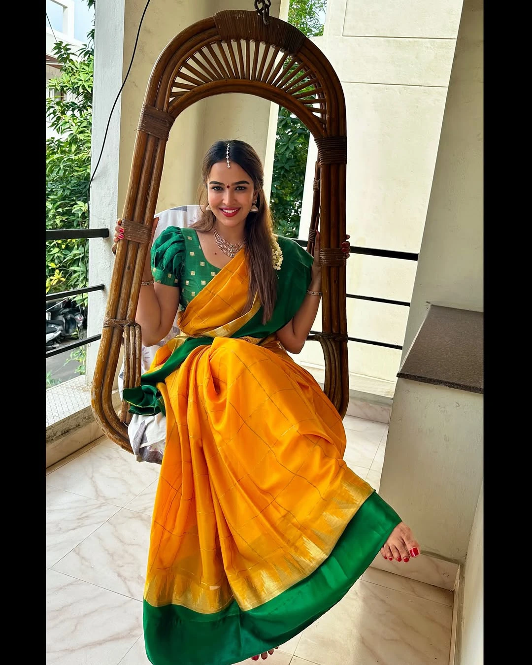 Pujita Ponnada Traditional Looks in Saree