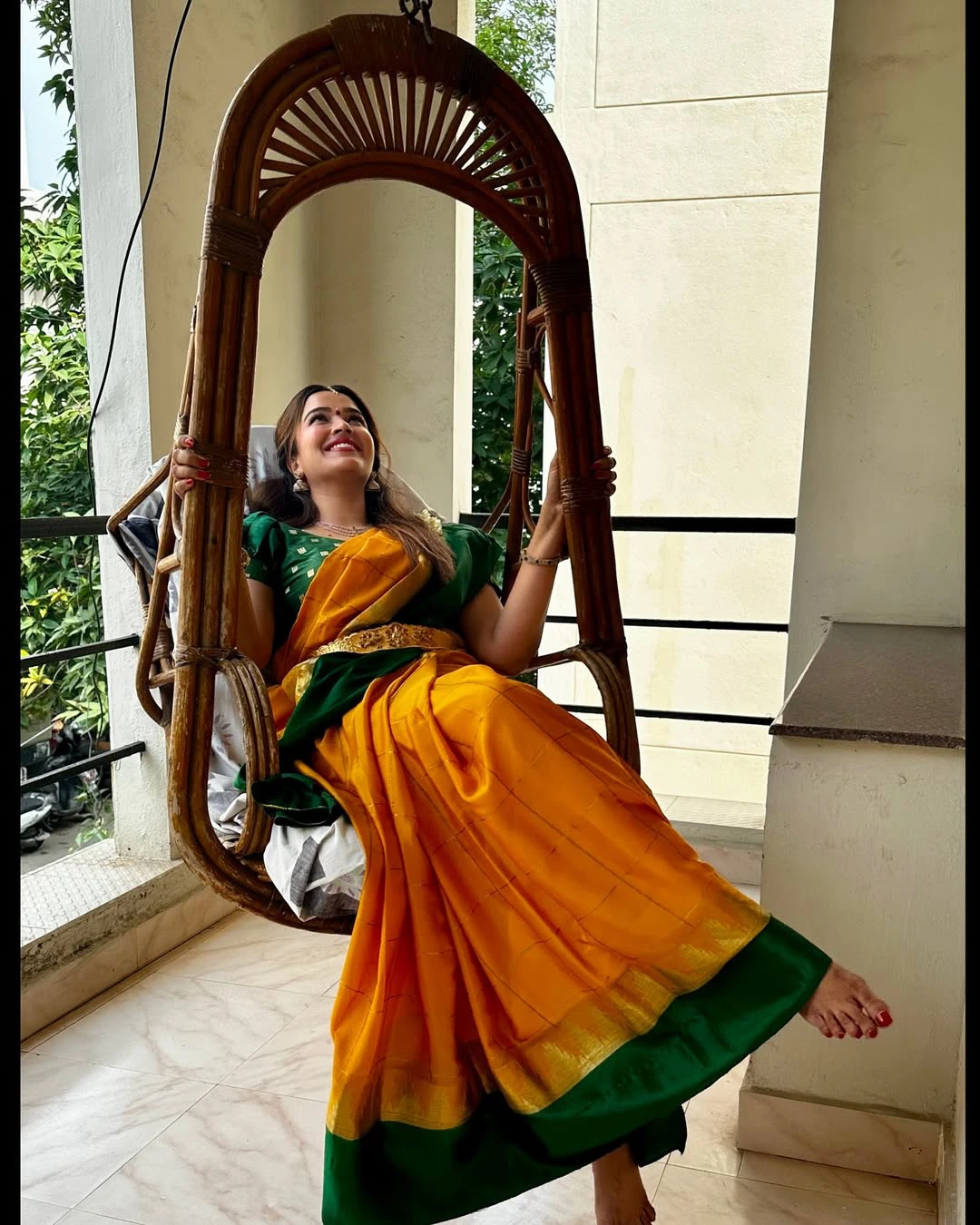 Pujita Ponnada Traditional Looks in Saree