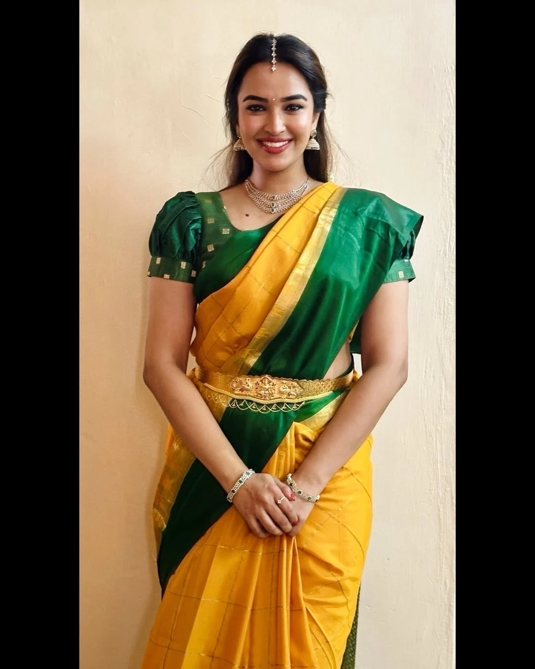 Pujita Ponnada Traditional Looks in Saree