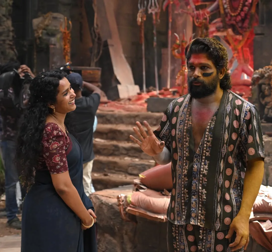 Allu Arjun Pushpa 2 Fight Scenes Working Stills