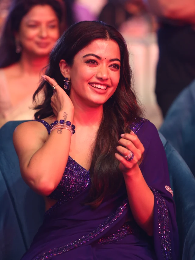 Rashmika Mandanna Cute Photos in Saree