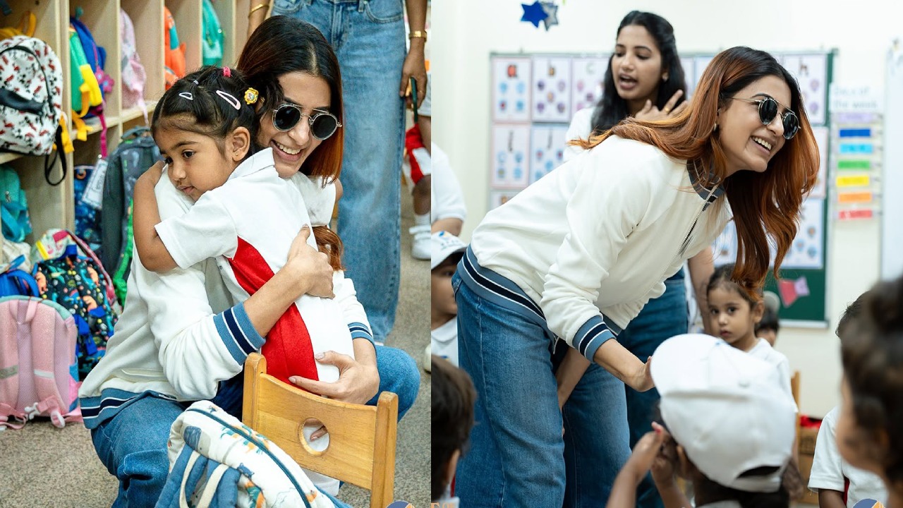 Samantha : స్కూల్ పిల్లలతో కలిసి స‌మంత‌ స్పోర్ట్స్ డే సెలబ్రేషన్.. పిక్స్ వైర‌ల్‌