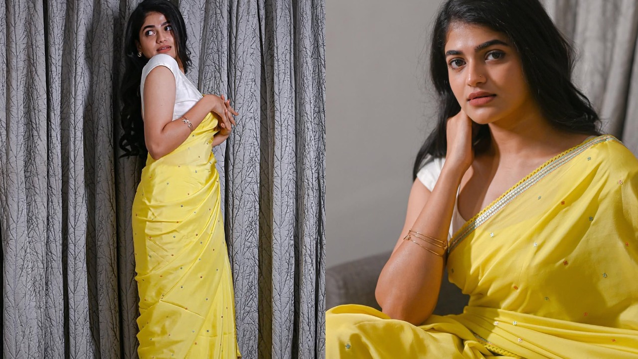 Sangeerthana : పసుపు చీరలో సంగీర్తన పరువాలు..