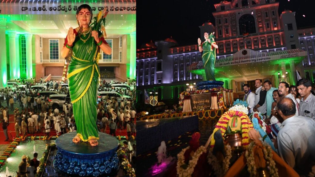 Telangana Talli statue