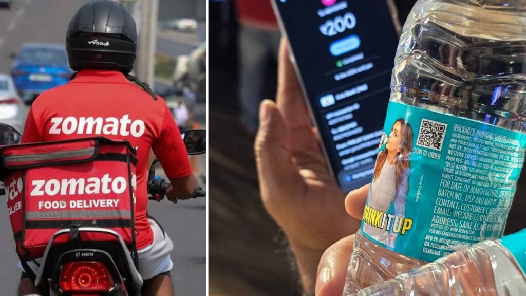 Water Bottle Price in Zomato