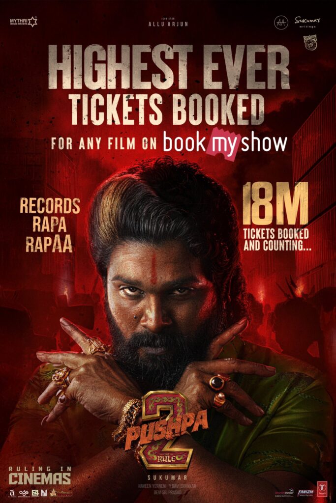 Allu Arjun Pushpa 2 Movie Creates New Record event Controversies Happens 