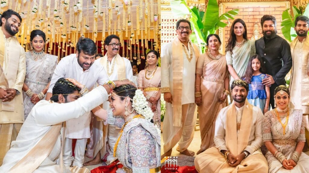 Allu Arjun and Chiranjeevi went o A Marriage Photos goes Viral