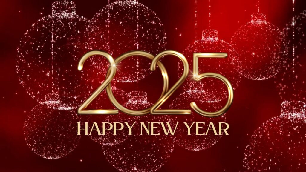 Happy New Year 2025 Greeting Cards