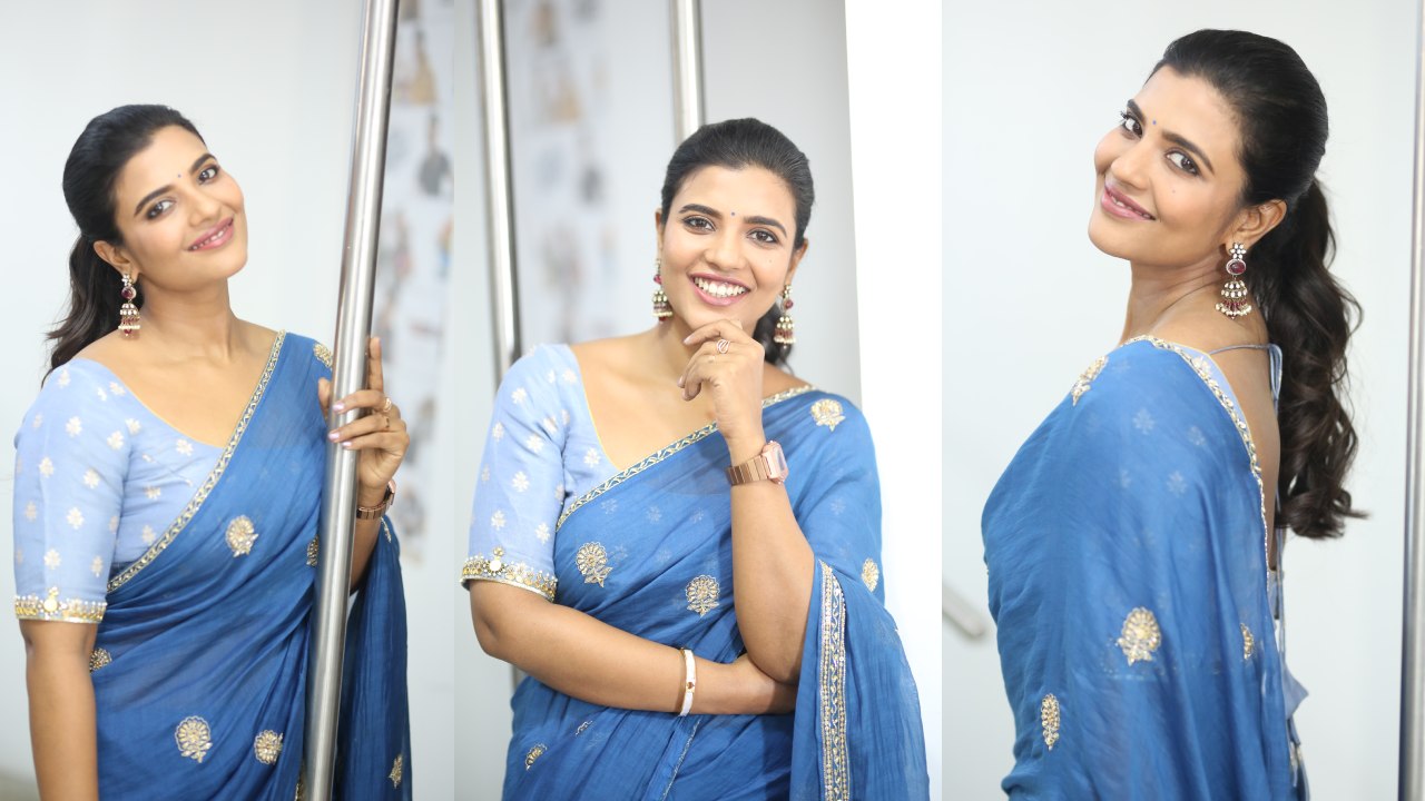 Aishwarya Rajesh : సంక్రాంతికి వస్తున్న ఐశ్వర్య రాజేష్.. చీరలో చిరునవ్వులతో..