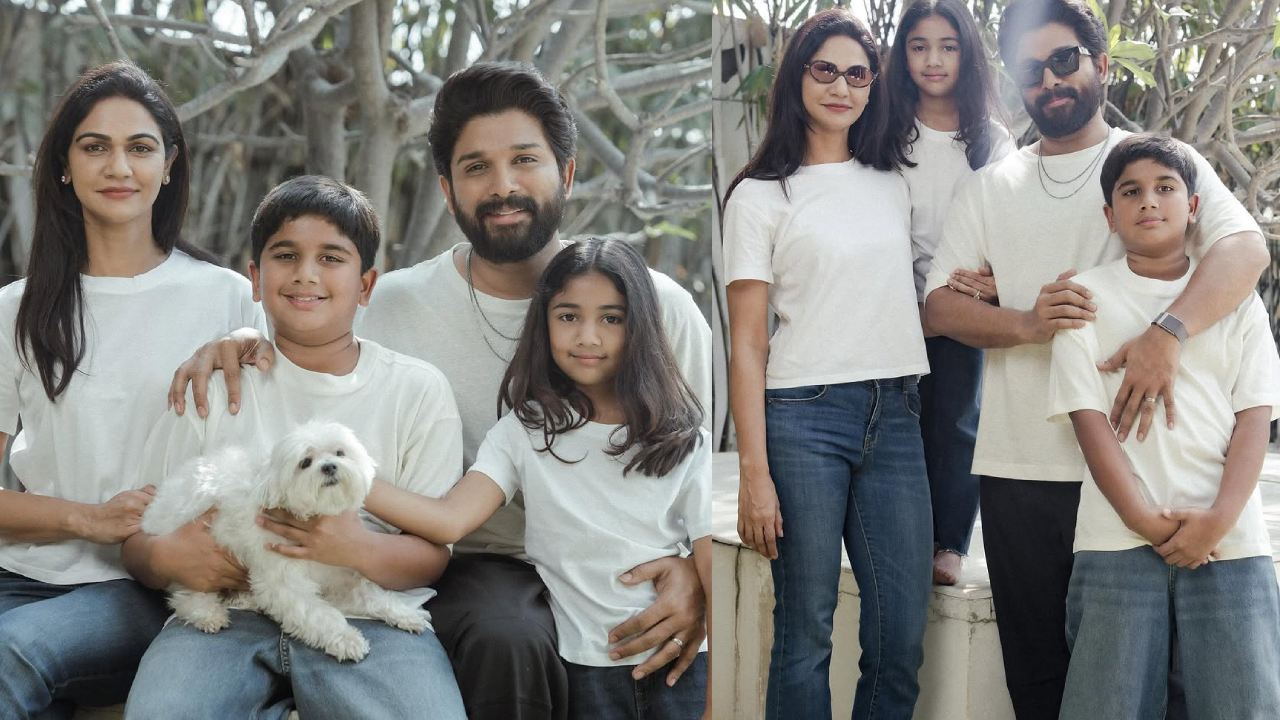 Allu Sneha Reddy : ఫ్యామిలీ ఫొటోలు షేర్ చేసిన అల్లు అర్జున్ భార్య.. అందరూ ఒకే డిజైన్ డ్రెస్లు వేసుకొని.. Allu Sneha Reddy : ఫ్యామిలీ ఫొటోలు షేర్ చేసిన అల్లు అర్జున్ భార్య.. అందరూ ఒకే డిజైన్ డ్రెస్లు వేసుకొని..