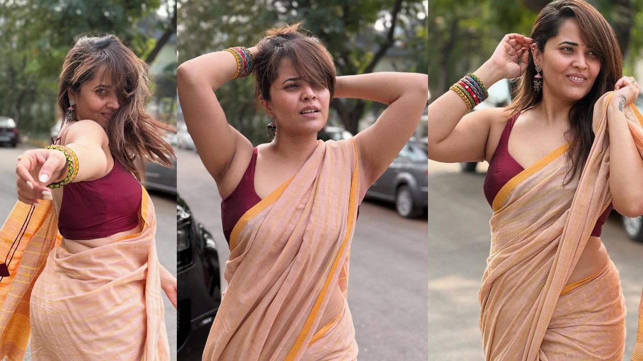 Anasuya Bharadwaj : చీరకట్టులో అనసూయ సంక్రాంతి స్పెషల్ ఫోటోలు చూశారా? ఎంత క్యూట్ గా ఉందో..
