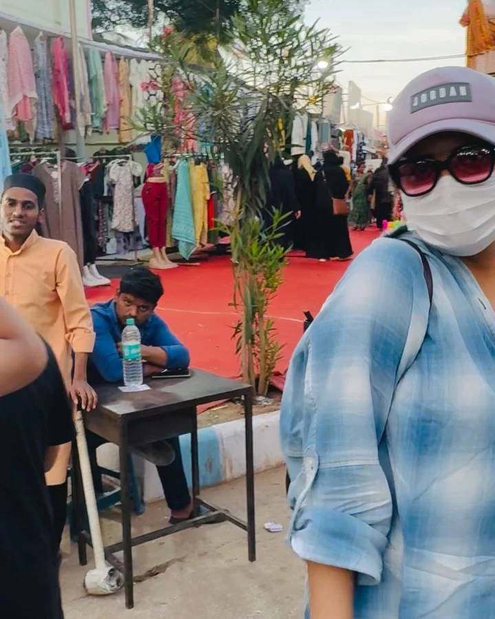 Anasuya Bharadwaj Shopping in Hyderabad Numaish