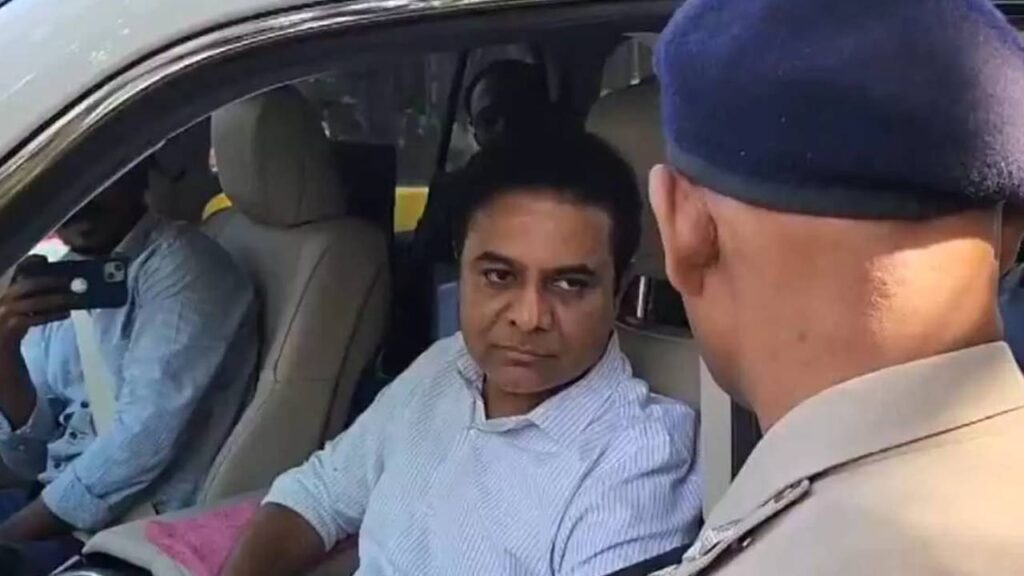 BRS working president KTR attends ACB inquiry into Formula E-car race