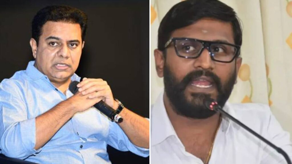 Congress MLC Balmuru Venkat asked ACB officials to seize KTR passport
