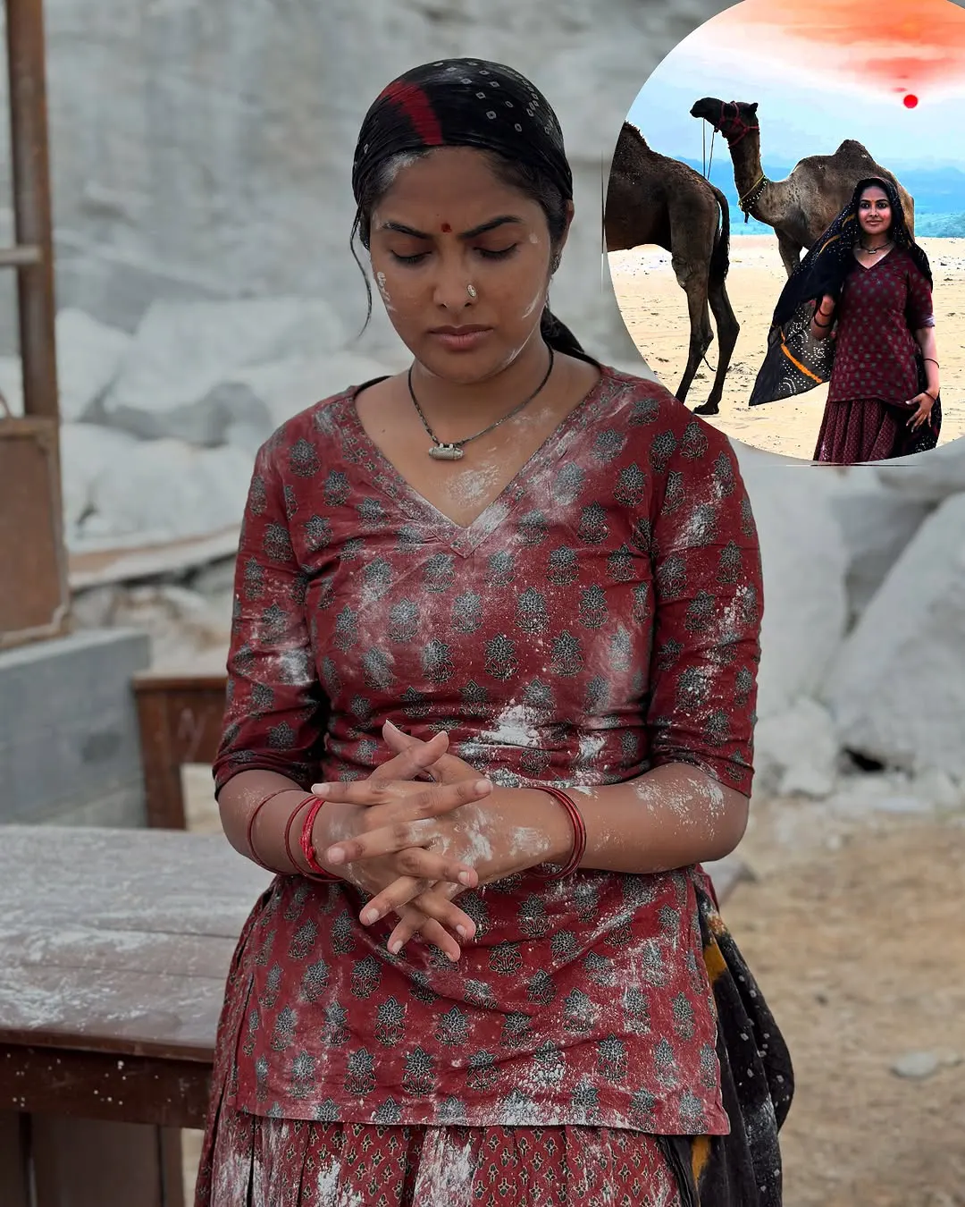 Actress Divi Shares Daaku Maharaaj Character Photos