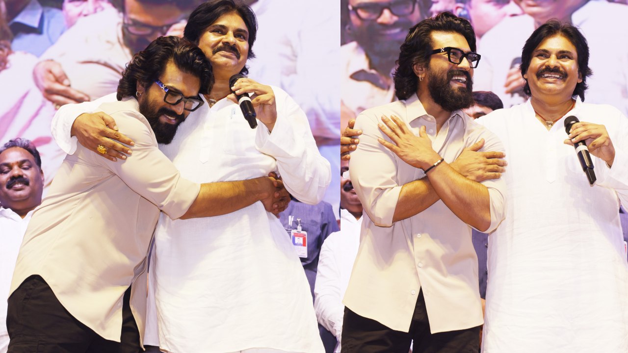 Ram Charan – Pawan Kalyan : బాబాయ్ – అబ్బాయి బాండింగ్.. గేమ్ ఛేంజర్ ప్రీ రిలీజ్ ఈవెంట్ ఫొటోలు..