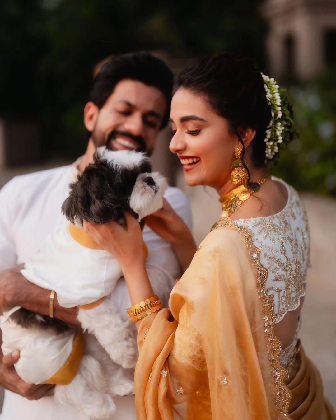 Keerthy Suresh Antony Thattil Wedding Reception Photos